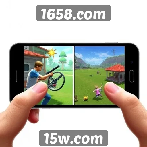 Comparação de jogos mobile e desktop no 1658.com