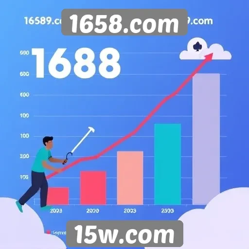 Estatísticas de crescimento de usuários em 1658.com